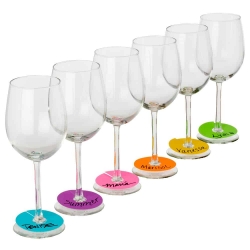 Wine Charm Tag Glass